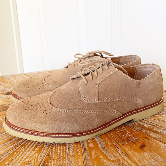 Banana Republic Other - NWT Banana Republic Men’s Light Tan Sueded Oxford Shoes in Size 11